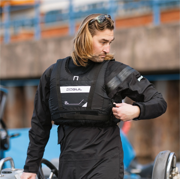 2026 Gul Mens Dartmouth Eclip Zip Drysuit GM0378-B9 - Black